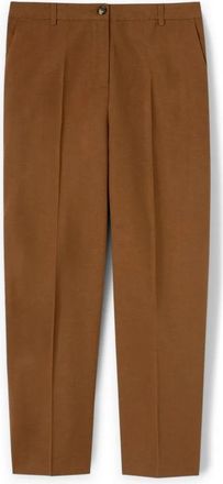 Motivi Regular fit broek in lyocellmix - Dames - Straight fit broeken - Bruin - XS - Katoen - Broeken
