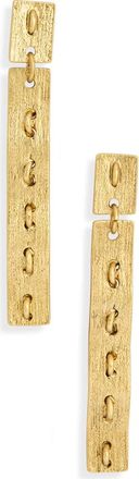 Karine Sultan Brushed Bar Drop Earrings in Gold at Nordstrom Rack