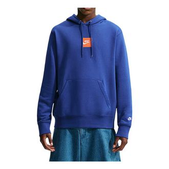 Nike Sportswear Club French Terry Hoodie Deep Royal Blue White IM5540-455