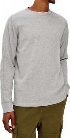 Rails Rheese Thermal Long Sleeve Tee In Grey Heather
