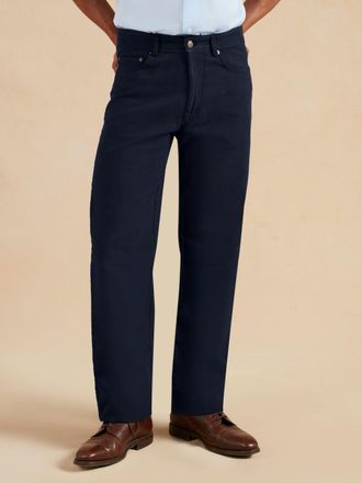 Oliver Brown Moleskin Jeans - Midnight