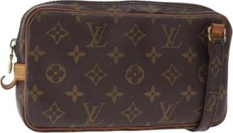 Louis Vuitton Pre-owned Clutches, female, Brown, Size: ONE SIZE Pre-owned Vintage Canvas Clutch