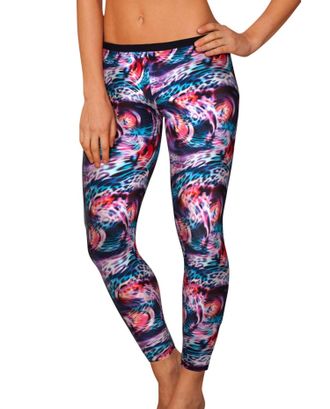 Free Sport By Gottex Womens Swim Leggings In Tiger Wave