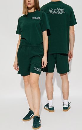 Sporty & Rich T-shirt From The Preppy Collection, Womens, Green