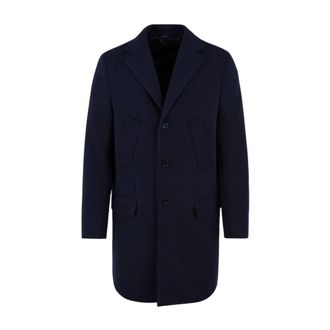 Daniele Alessandrini Enkelrij jas - Heren - Mantel - Blauw - 2XL - Polyester - Jassen