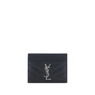 Saint Laurent Quilted Monogram Cardholder