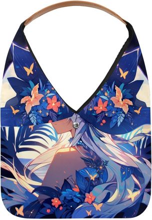 Generic Flamingo Girl Reusable Lightweight Grocery Bags - Foldable Into Compact Pouch, Washable & Sturdy, Multipurpose for Shopping and Travel