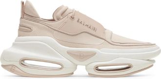 Balmain B-Bold trainers van leer en su&egrave;de - Dames - Sneakers - Roze - 41 EU - Leer - Schoenen