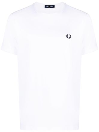 Fred Perry T-shirt con ricamo - Bianco