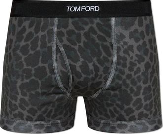 Tom Ford Bottoms, male, Gray, Size: 2XL Boxers with logo