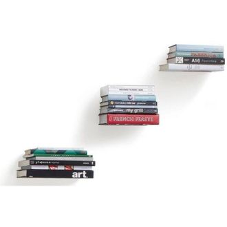 OEM Juego De 3 Estanter&iacute;as Ocultas, Metal Plateado