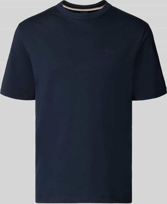 HUGO BOSS Regular Fit T-Shirt aus reiner Baumwolle Modell H-TAUT 15 in Marine, Gr&ouml;&szlig;e XXXL
