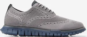Cole Haan Mens ZER&Oslash;GRAND Remastered Stitchlite Wingtip Oxford Shoes - Grey Size 10.5