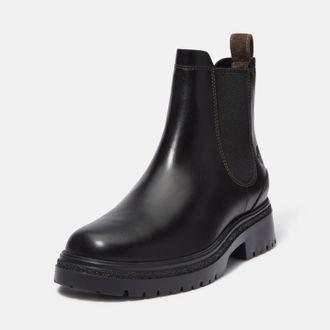 Timberland Chelseaboots TIMBERLAND CAMBRIA VALLEYMID CHELSEA BOOT, Damen, Gr. 39, schwarz (schwarz full grain), Leder, Schuhe Chelseaboots, Stiefelette, Wintersc