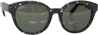 Ferragamo Pre-owned Plastic sunglasses - Dames - Vintage Accessoires - Zwart - ONE Size - Vintage