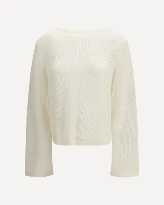 Allude Maglione girocollo a barchetta traforato Woman M
