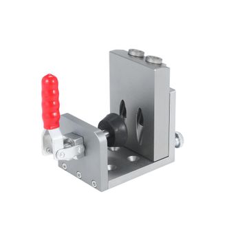 OEM Plantilla De Posicionamiento Para Agujeros Ocultos De Aleaci&oacute;n De Aluminio, Gu&iacute;a De Perforaci&oacute;n En &Aacute;ngulo De 15&deg; Con Abrazadera R&aacute;pida, Herramienta Pa