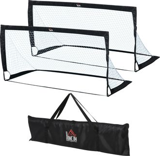 OEM Porter&iacute;as De F&uacute;tbol Plegables Para Ni&ntilde;os Y Adultos Con Bolsa De Transporte Para Exterior Jard&iacute;n Entrenamiento Negro