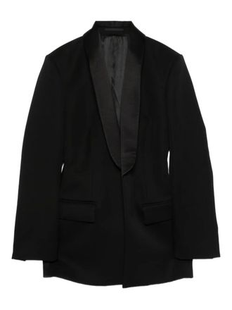 Wardrobe.NYC shawl-lapel blazer - Black