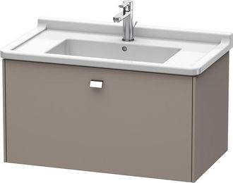 Duravit Duravit Brioso Neceser De Pared 82,0 X 46,9 Cm, 1 Extra&iacute;ble, Para Lavabo Starck 3 030480, Color (frente/cuerpo): Dise&ntilde;o Basalto Mate, Mango Cromado - 
