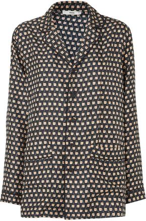 Fendi Flowing Pyjama Shirt - Dames - Nachtkleding & Lounge - Veelkleurig - Maat: 2XS Zijde
