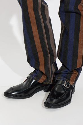 Versace Leather Shoes, Mens, Black
