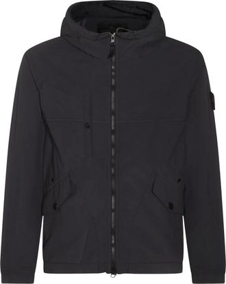 Stone Island Giacca con motivo Compass - Nero