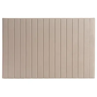 Miliboo Cabecero En Terciopelo Beige Gris&aacute;ceo L170 Cm Neha