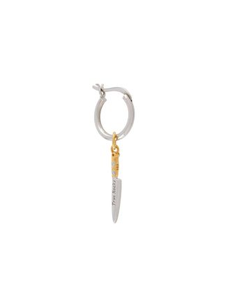 True Rocks Knife oorring - Zilver