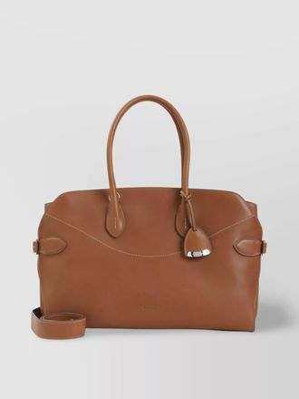 Ralph Lauren Collection medium tote bag buckle detail