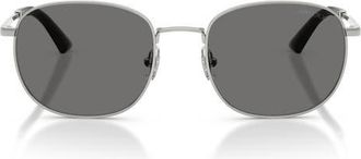 Jimmy Choo London 52mm Polarized Phantos Sunglasses in Silver /Dark Grey Polar at Nordstrom