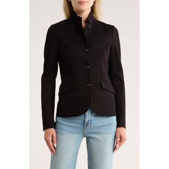 Rag & Bone Sadie Slim FIt Ponte Blazer in Black at Nordstrom Rack, Size 12