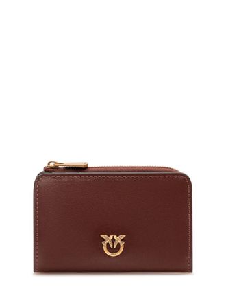 Pinko Brown Love Birds Solid Wallet
