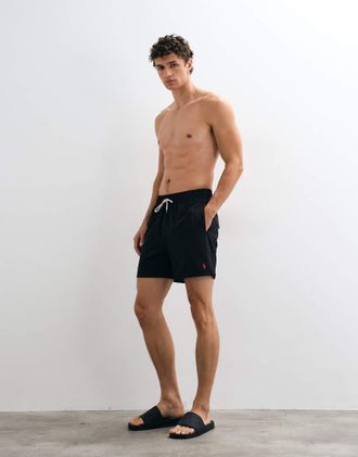 Polo Ralph Lauren Traveller pantaloncini da bagno vestibilit&agrave; classica neri-Nero
