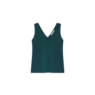 Maliparmi Sleeveless Tops, female, Green, Size: 2XL Soft Jersey Top