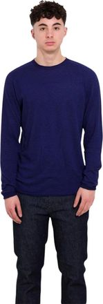 120% Lino Uomo, Maglie, Blu, M, new