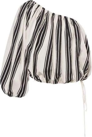 Philosophy di Lorenzo Serafini One-Shoulder Ballon Blouse - Dames - Blouses - Veelkleurig - XS - Katoen - Overhemden