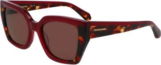 Ferragamo Dames, Accessoires, Rood, Maat: 52 MM