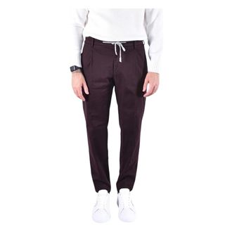 Eleventy Pin-Tuck Jogger - - Trousers - Uomo - Viola - W31