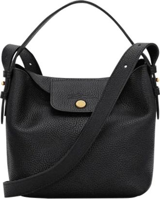 Longchamp Tassen, Dames, Zwart, ONE Size, Leer, Le Cadence Bolso Saco S