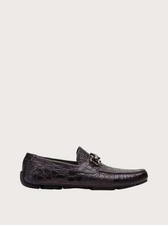 Ferragamo Men Driver with Gancini ornament Black Size 10.5