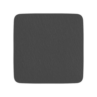 Villeroy & Boch Manufacture Rock Square Serving/Gourmet Plate in Black at Nordstrom