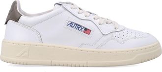 Autry Low-Top Sneakers With Perforated Detailing And Contrasting Heel Tab