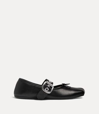 Vivienne Westwood Alice Ballerina Nappa Leather Black 3-36 Women