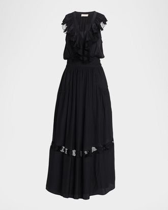 Ramy Brook Laila V-Neck Maxi Dress