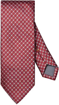 Eton Geometric Jacquard Silk Tie in Red at Nordstrom