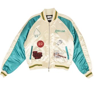 Rhude White Smoking Patches Jacket