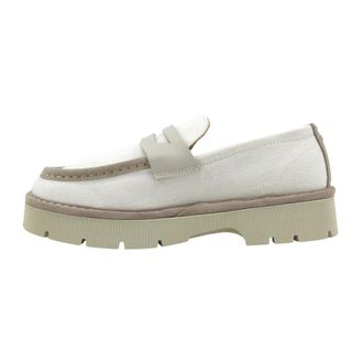 Panchic Schoenen, Dames, Wit, 36 EU, Leer, P99 Loafer