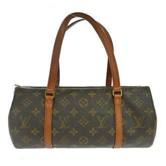 Louis Vuitton Papillon Handbag Monogram Canvas Brown Canvas Handbag (Pre-Owned)