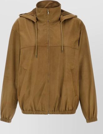 Auralee leather oversized coat